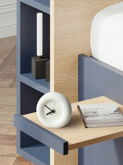 Nordic Sandstone Minimalist Desktop Silent Clock