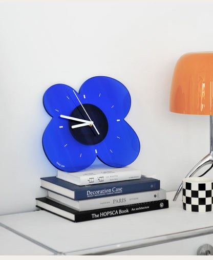 Floral Acrylic Silent Wall Deco Clock