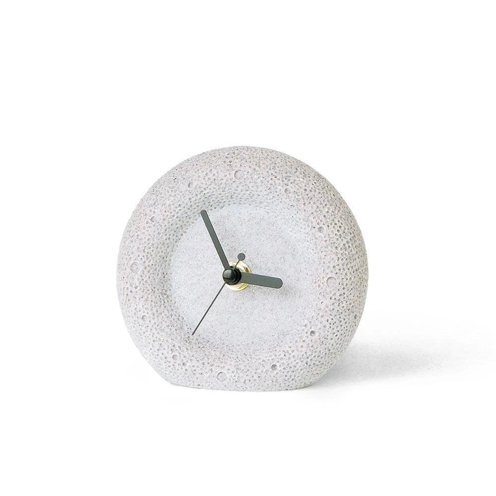 Nordic Sandstone Minimalist Desktop Silent Clock