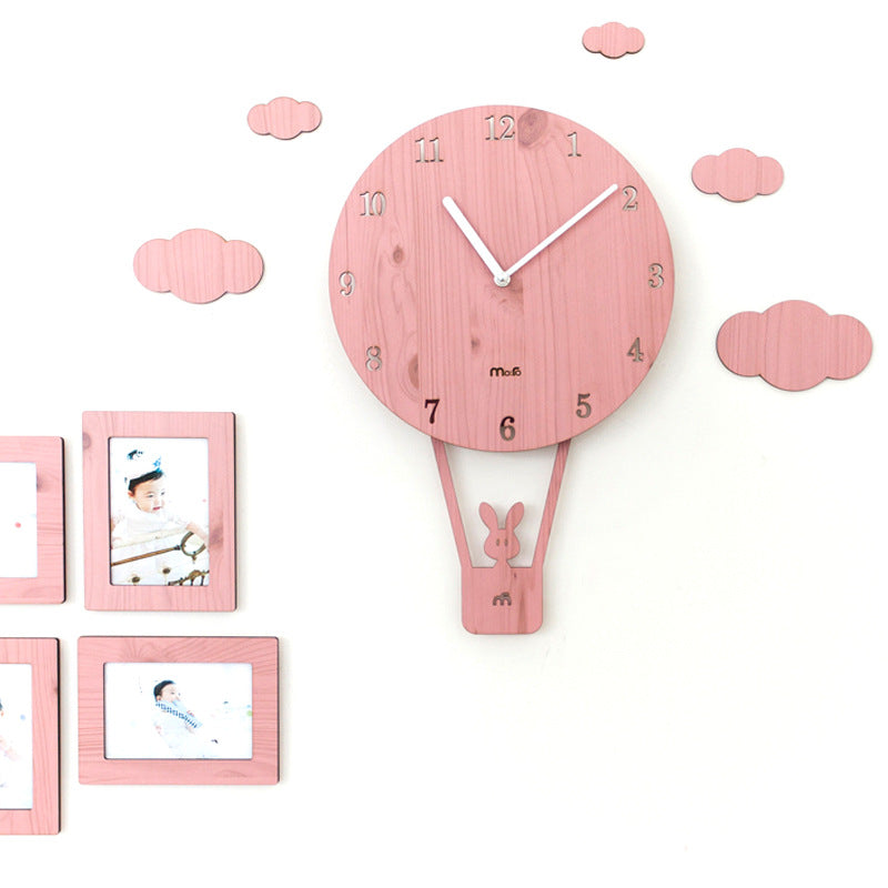 Cute Pendulum Kids Bedroom Wall Clock