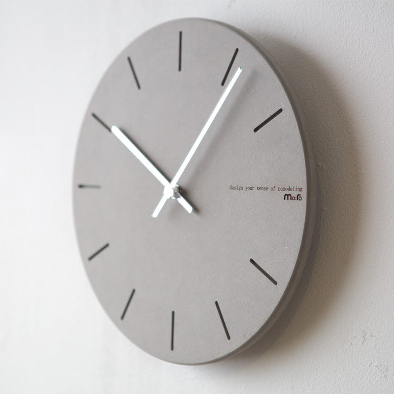 Minimalistic Simple Silent Wall Decoration Clock Loforay.com