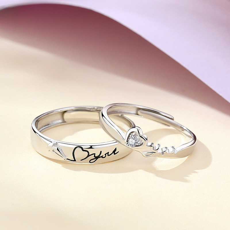 Custom I Love you Proposal Rings Set for Couples – Loforay