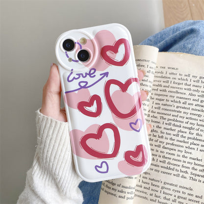 Adorable Hearts Soft Cover for iPhone