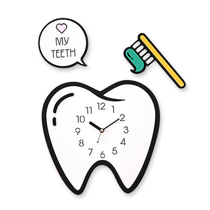 3D Decoration Clock for Dentist Clinic