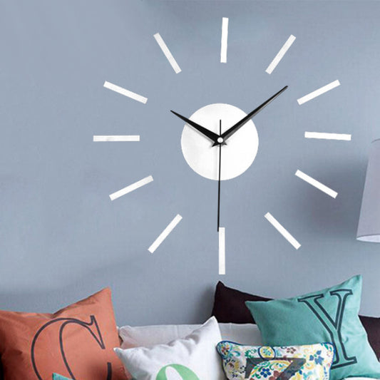 DIY Sticker Creative Silent Wall Clock