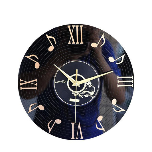 Roman Letters Analog Wall Clock Gift for Musician