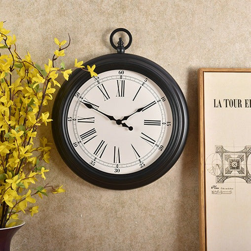 Loforay™ Roman Numerals Antique Art Deco Silent Wall Clock