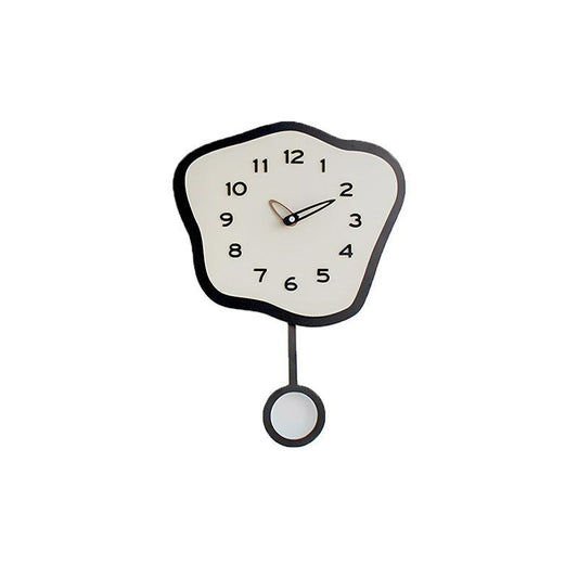 Odd Shaped Swinging Silent Pendulum Clock