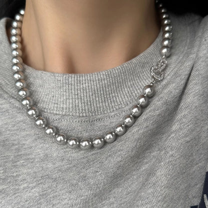 Classic Round Pearl Women Necklace