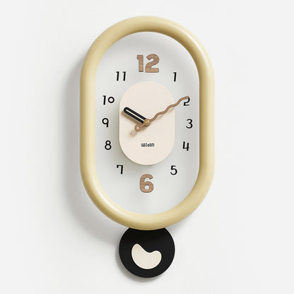Artistic Pendulum Silent Wall Decorative Clock for Livingroom