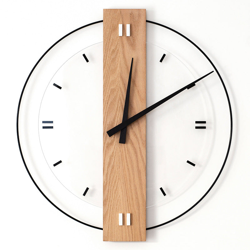 Solid Wood Nordic Wall Decoration Clock 40cm Loforay.com