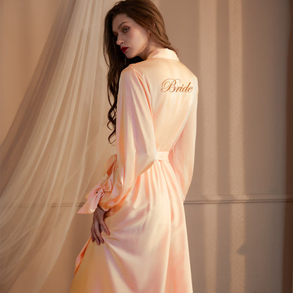 Bridal Wedding Satin Nightdress and Robe