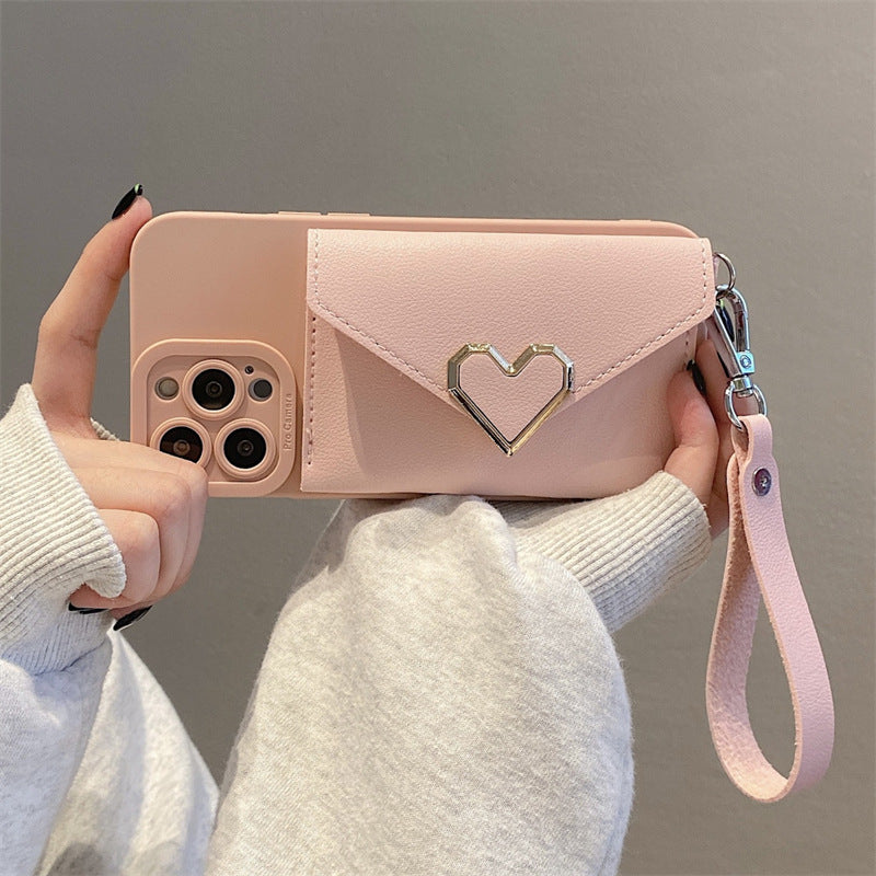 Adorable Protective iPhone Cover with Wallet for iPhone 11 to 14 Plus