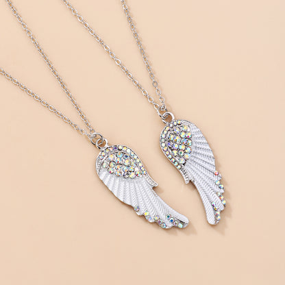 Angel Wings Matching Best Friend Necklaces Gift Set