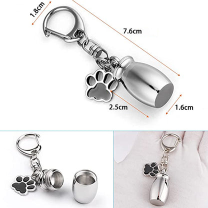 Pet Memorial Gift Custom Urn Keepsake Keychain