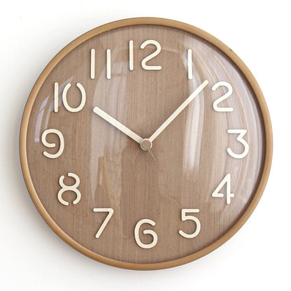 Analogue Noiseless Wooden Wall Décor Clock for Home
