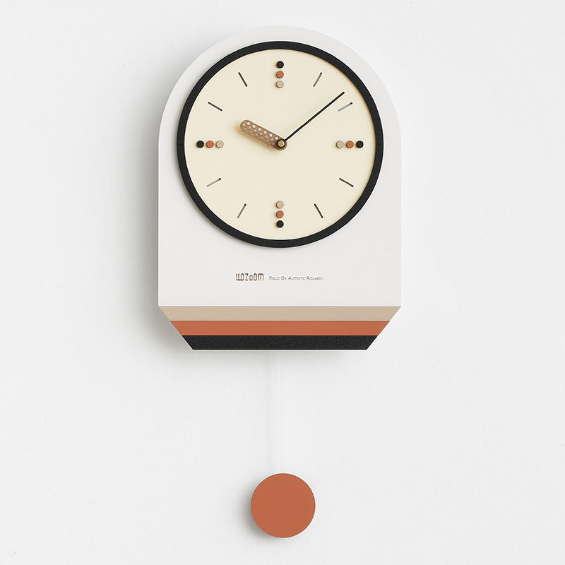 Nordic Modern Pendulum Wall Clock for Study Room