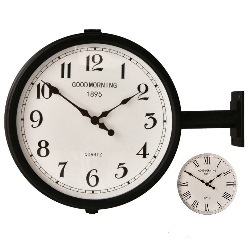 Loforay™ Double Sided Antique Art Deco Silent Wall Clock