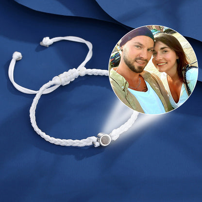 Personalized Photo Projection Rope Bracelet