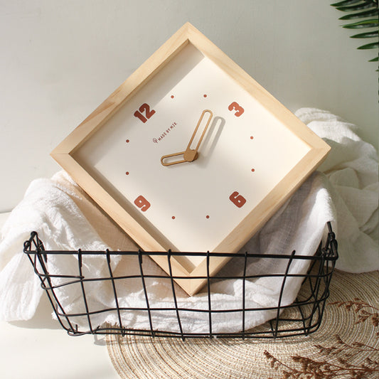 Loforay™ Minimalist Square Wooden Silent Clock