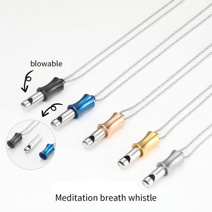 Calm Breathing Necklace Gift with Name Engraved