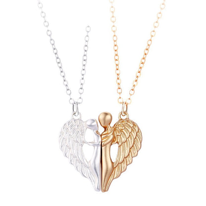 Hugging Angels Best Friends Necklaces Gift for 2