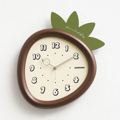 Loforay™ Cute Strawberry Shaped Silent Wall Clock