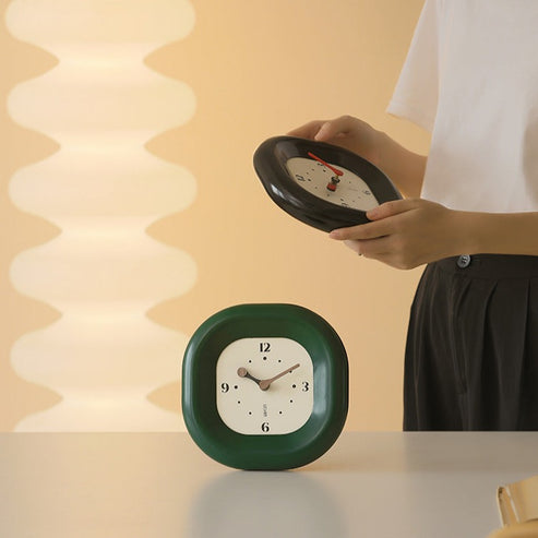 Unique Modern Table Clock for Living Room Analog Silent Clock - Loforay
