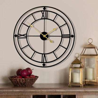 Roman Letters Decorative Big Wall Clock for Livingroom 20 Inches