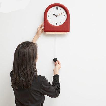 Cute Pendulum Wall Clock for Kids Bedroom