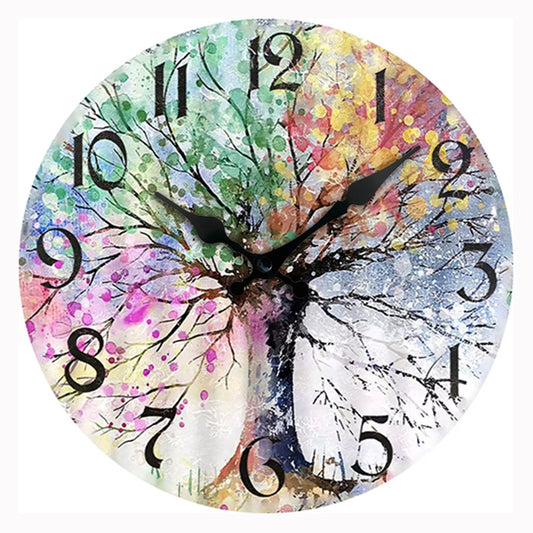 Famous Painting Theme Silent Wall Clock 12 Inches