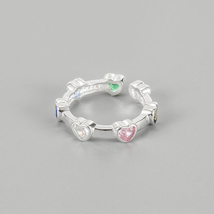 Cute Heart Shaped Adjustable Size Ring