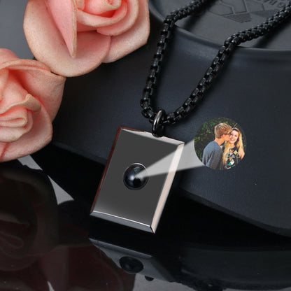 Photo Projection Bar Pendant Jewelry