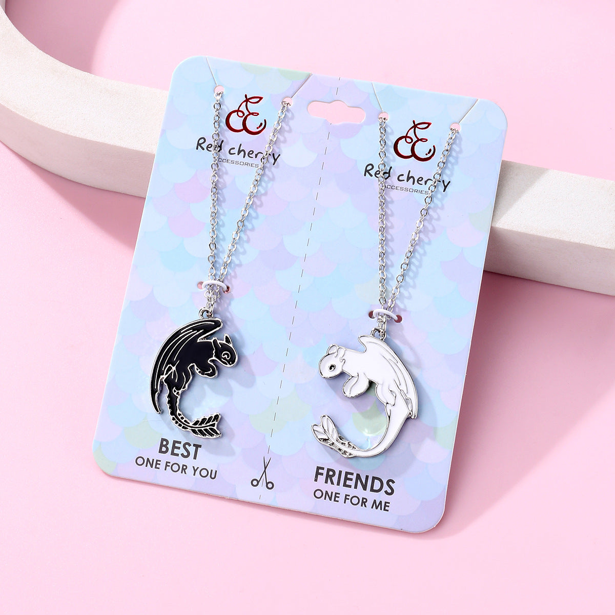 Ghost Matching Best Friend Necklaces Gift Set