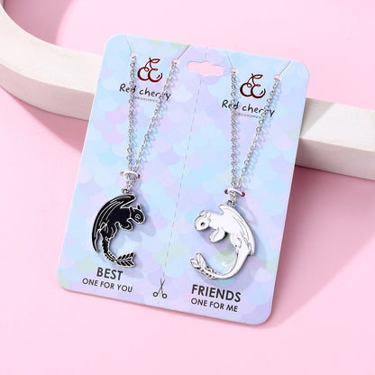 Ghost Matching Best Friend Necklaces Gift Set