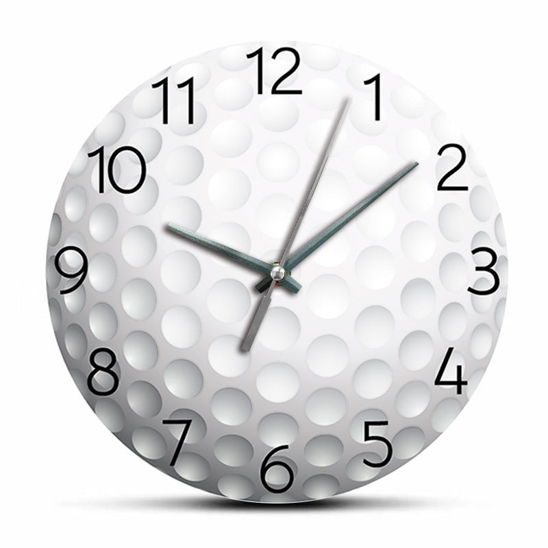 Gift for Golfer Decorative Silent Wall Clock 12 Inches