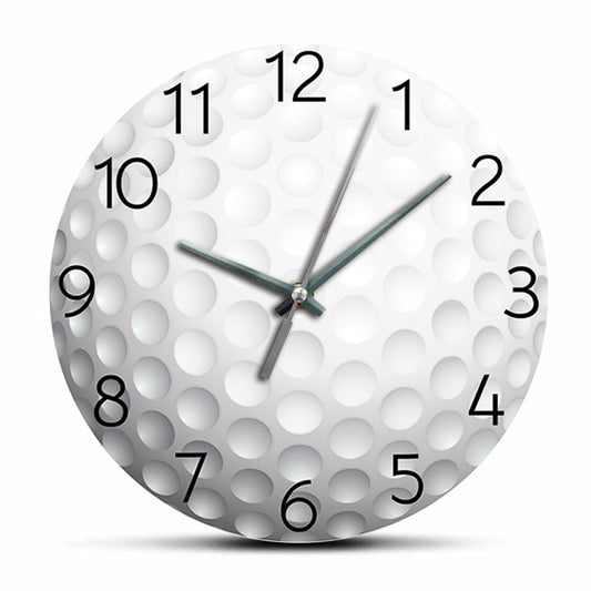 Gift for Golfer Decorative Silent Wall Clock 12 Inches