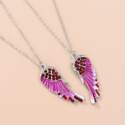 Angel Wings Matching Best Friend Necklaces Gift Set