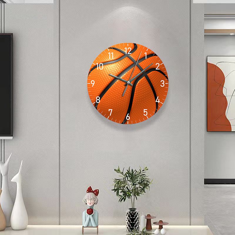 Gift for Basketball Player Silent Wall Clock 12 Inches