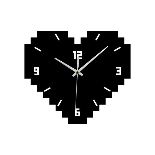 Heart Shaped Creative Silent Wall Décor Clock