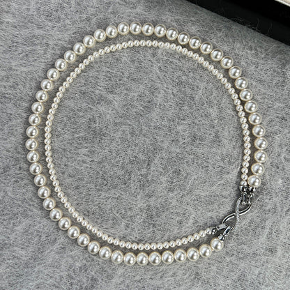 Versatile Trio Pearl Necklace for Women