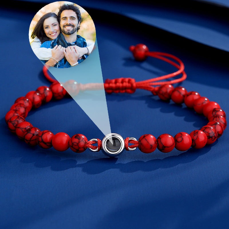 Photo Projection Beads Bracelet