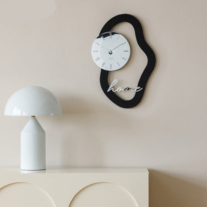 Modern Distorted Wall Clock for Livingroom