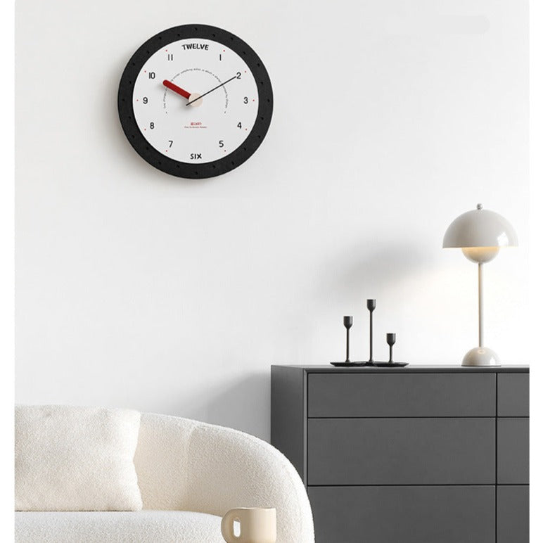 Loforay™ Round Minimalist Wall Deco Silent Clock for Livingroom