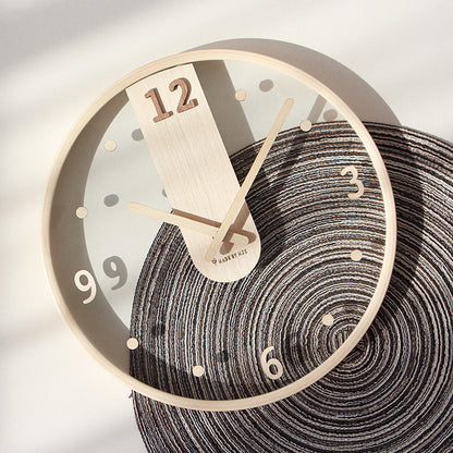 Analogue Noiseless Wooden Wall Clock for Home