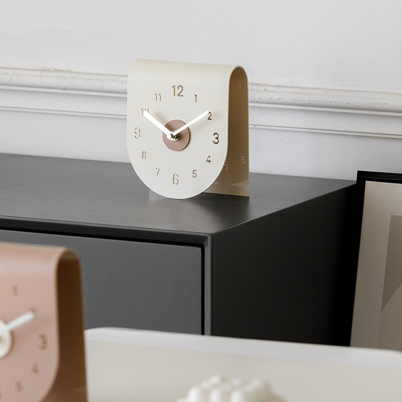 Creative Simple Table Clock for Study room Non-ticking – Loforay