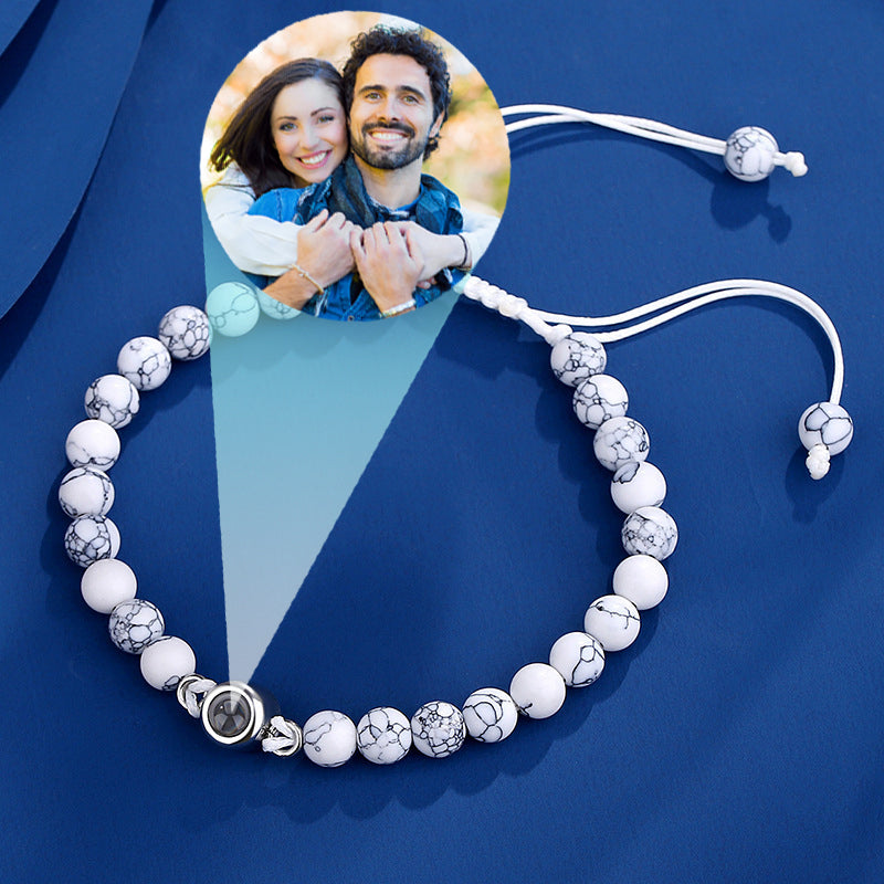 Photo Projection Beads Bracelet