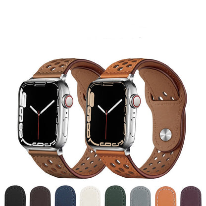Leather Wrist Band for Apple Watch Series 1 to 8 Ultra SE Loforay.com