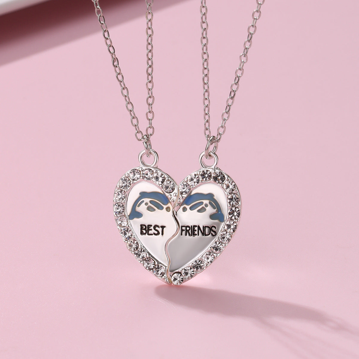 Hearts Magnetic Best Friend Necklaces Gift Set