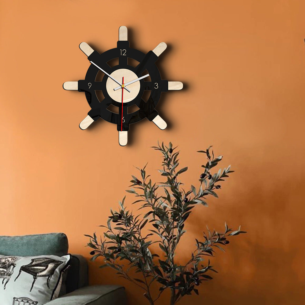 Rudder Analogue Wall Décor Clock for Home